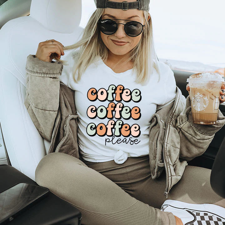 Coffee please t-shirt