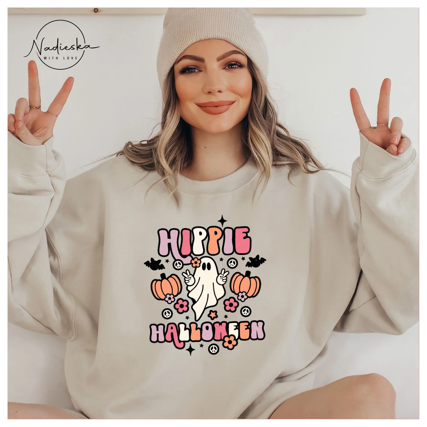 Hippie Halloween sweatshirt