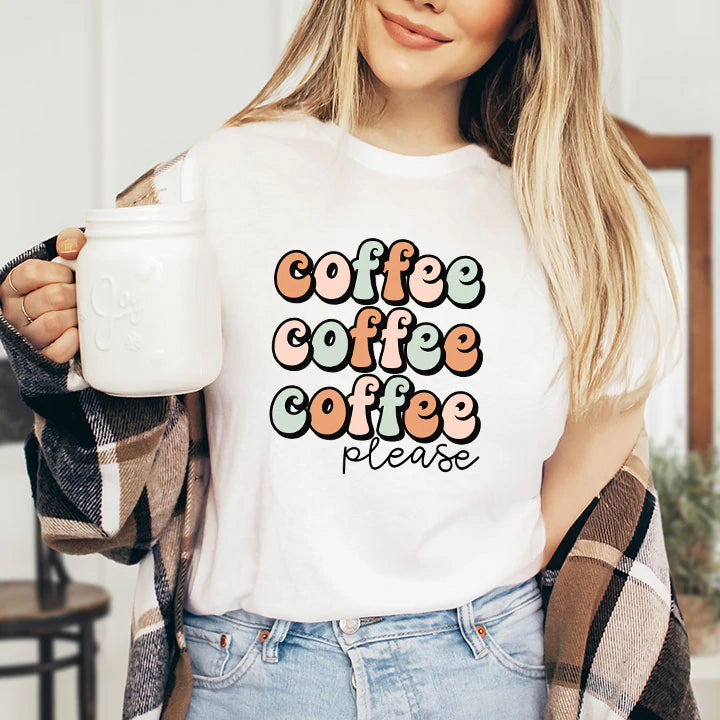 Coffee please t-shirt