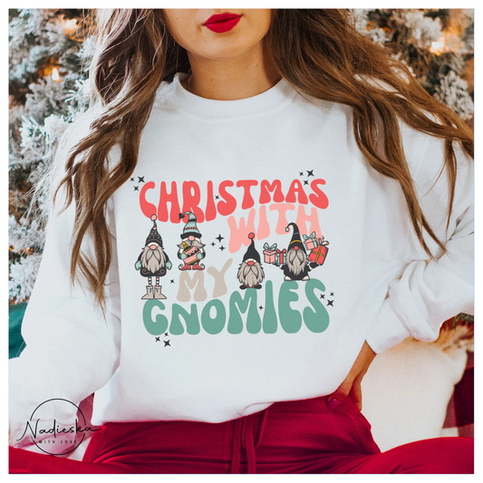 Christmas with my gnomes sweatshirt