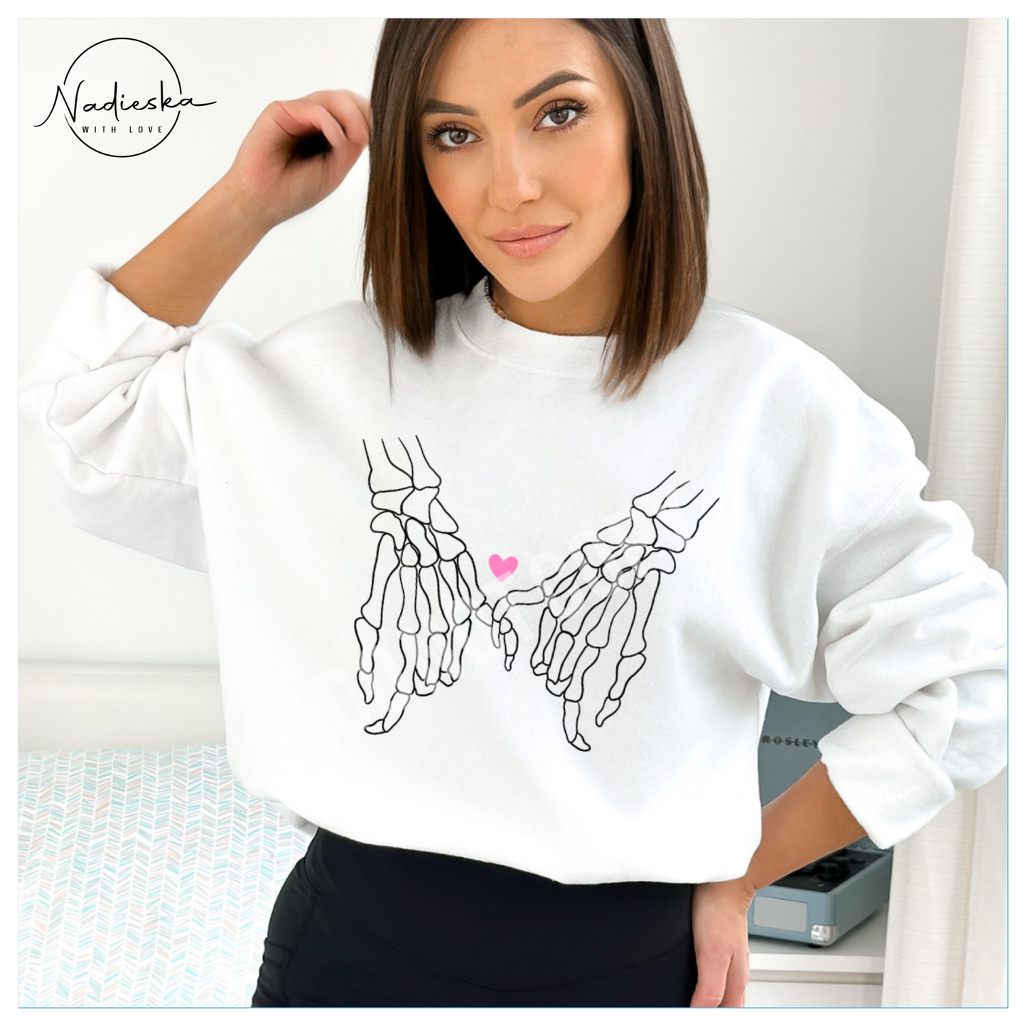 Promise skelly hands sweatshirt