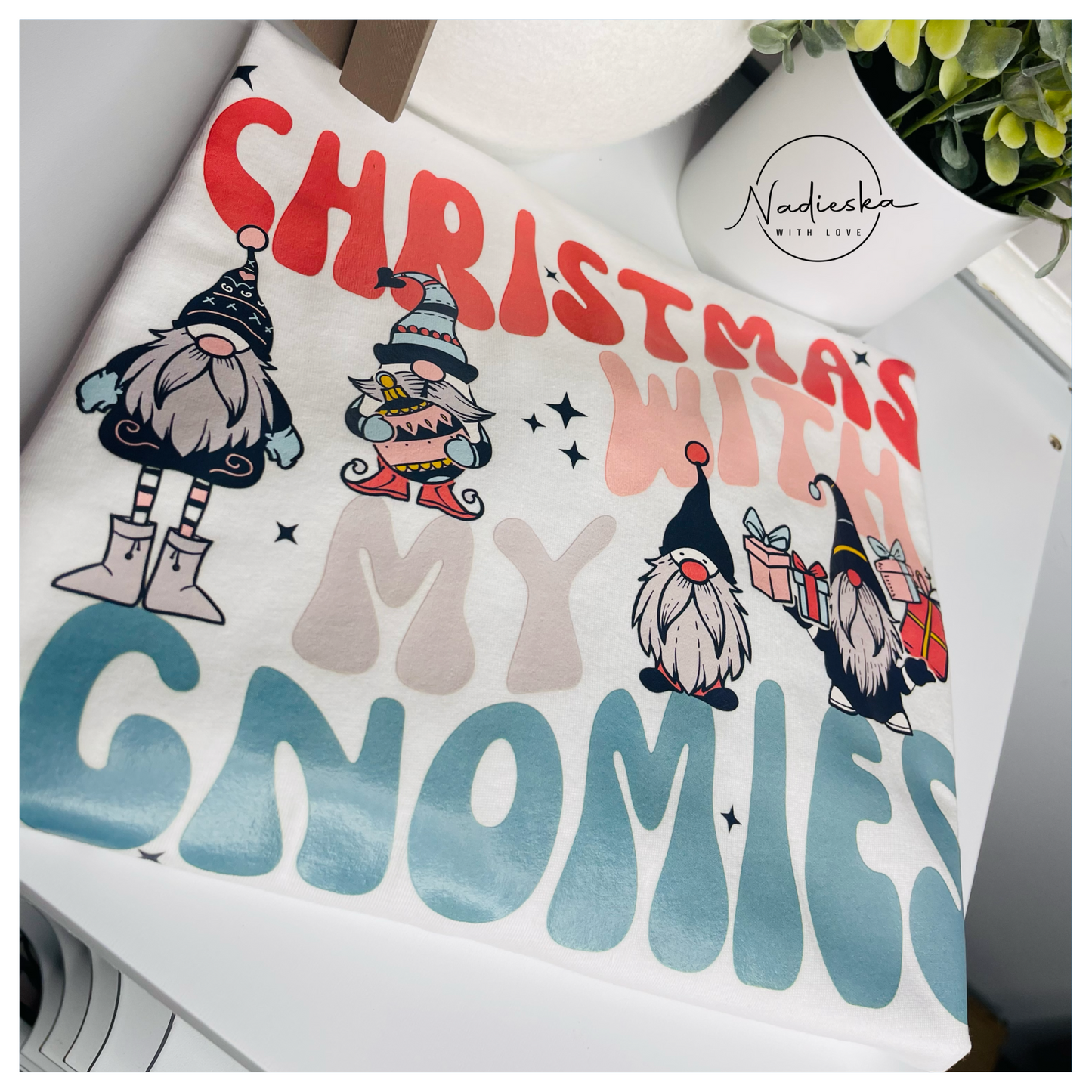 Christmas with my gnomes sweatshirt